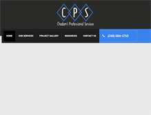 Tablet Screenshot of chadamsprofessionalservices.com